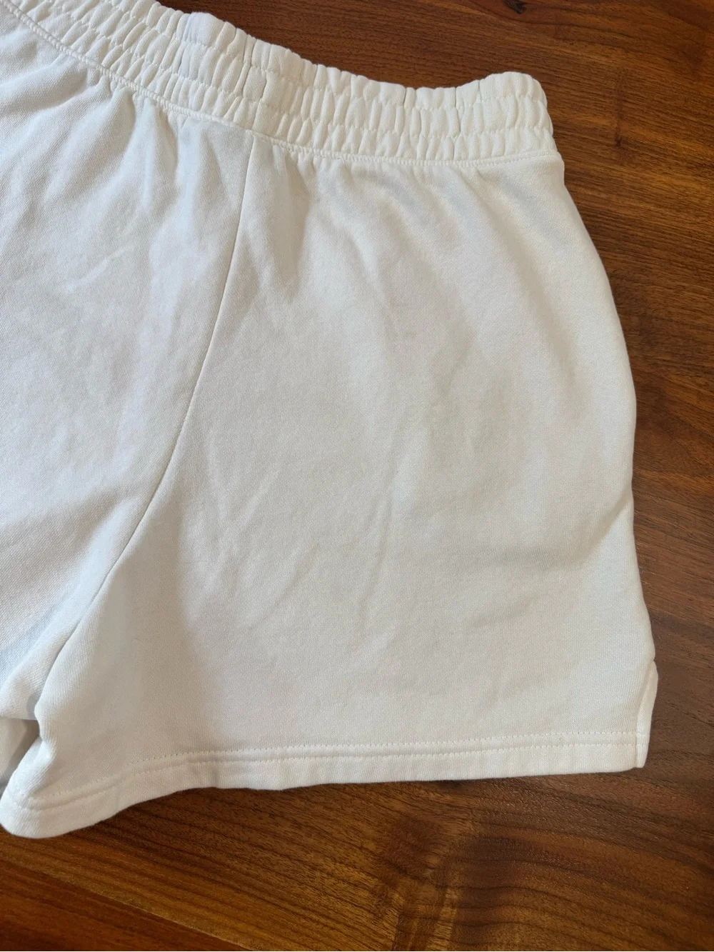 The North Face Women's Off-White Pull-On Cotton Fleece Shorts